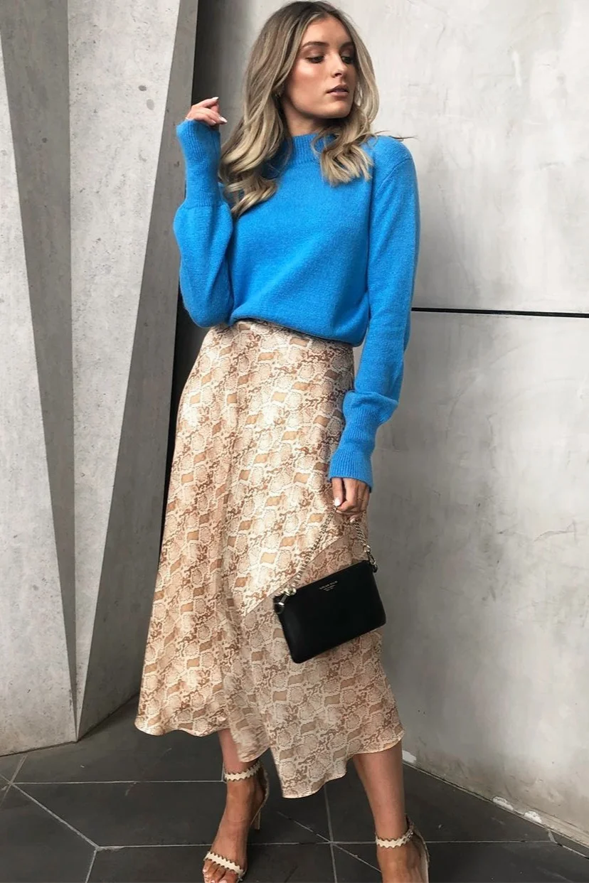 Bec + Bridge Anaconda Midi Skirt - Python Print