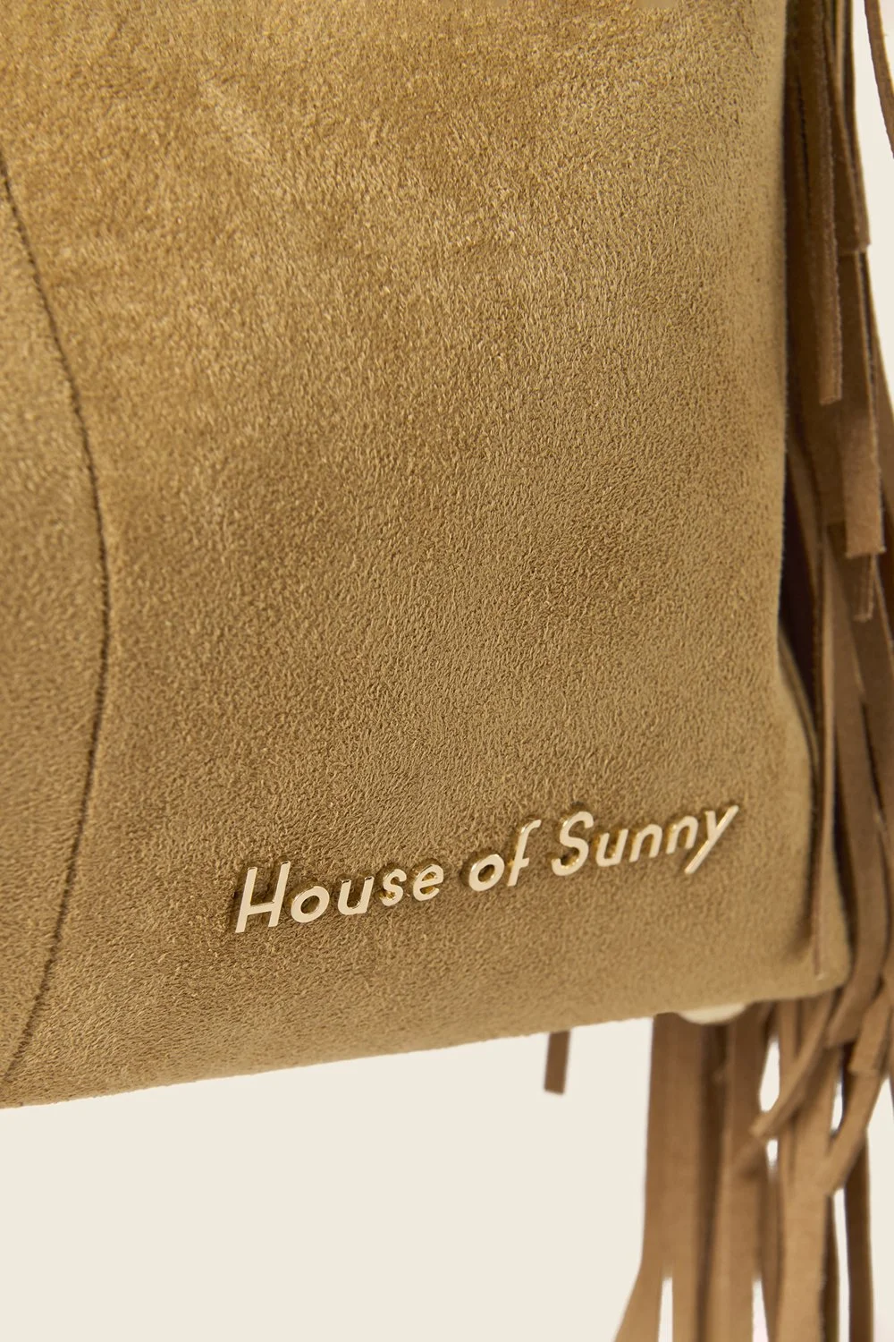 House of Sunny Tassel Sling Bag - Tan