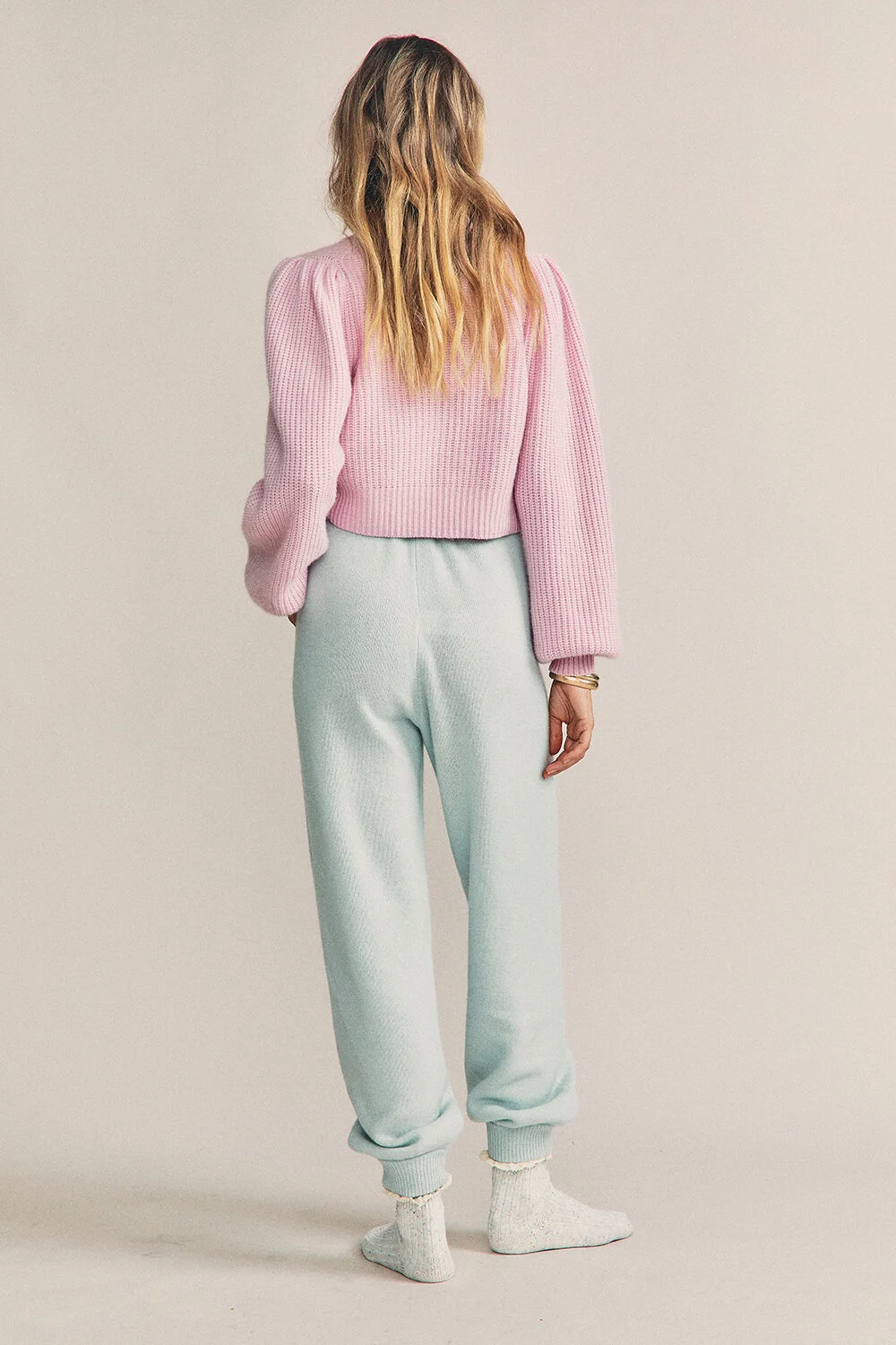 LoveShackFancy Tristan Pants - Seafoam