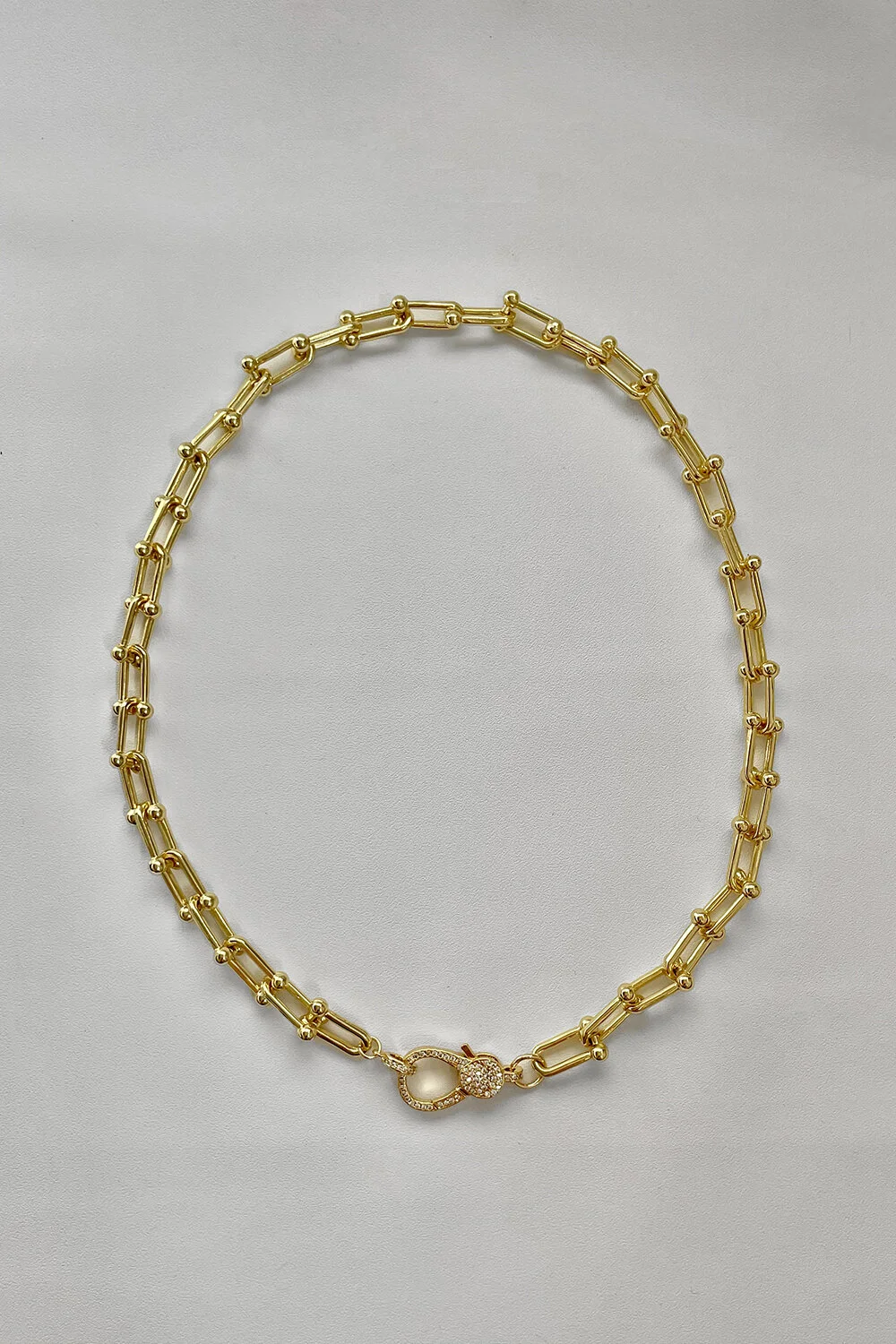 IMWIM Link Necklace With Crystal