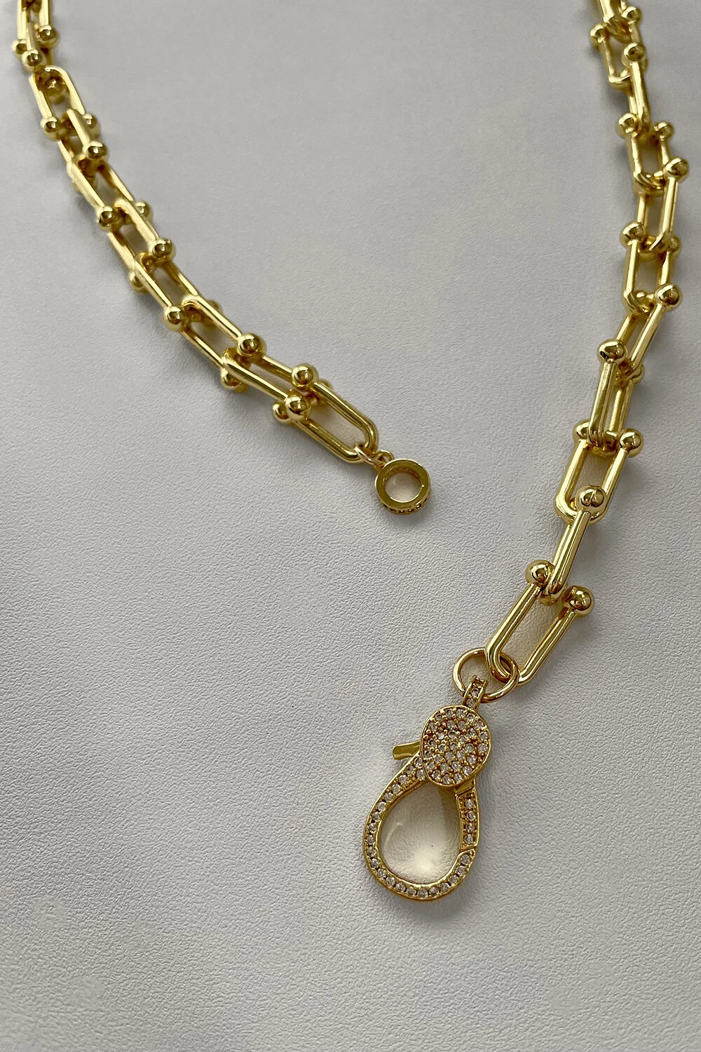 IMWIM Link Necklace With Crystal