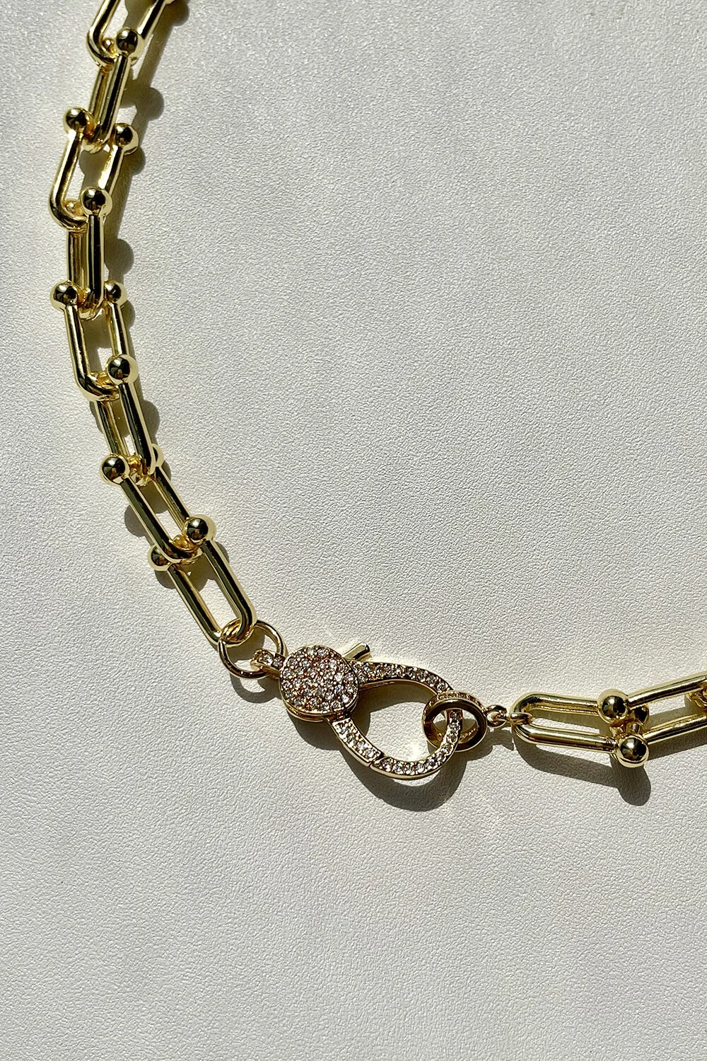 IMWIM Link Necklace With Crystal