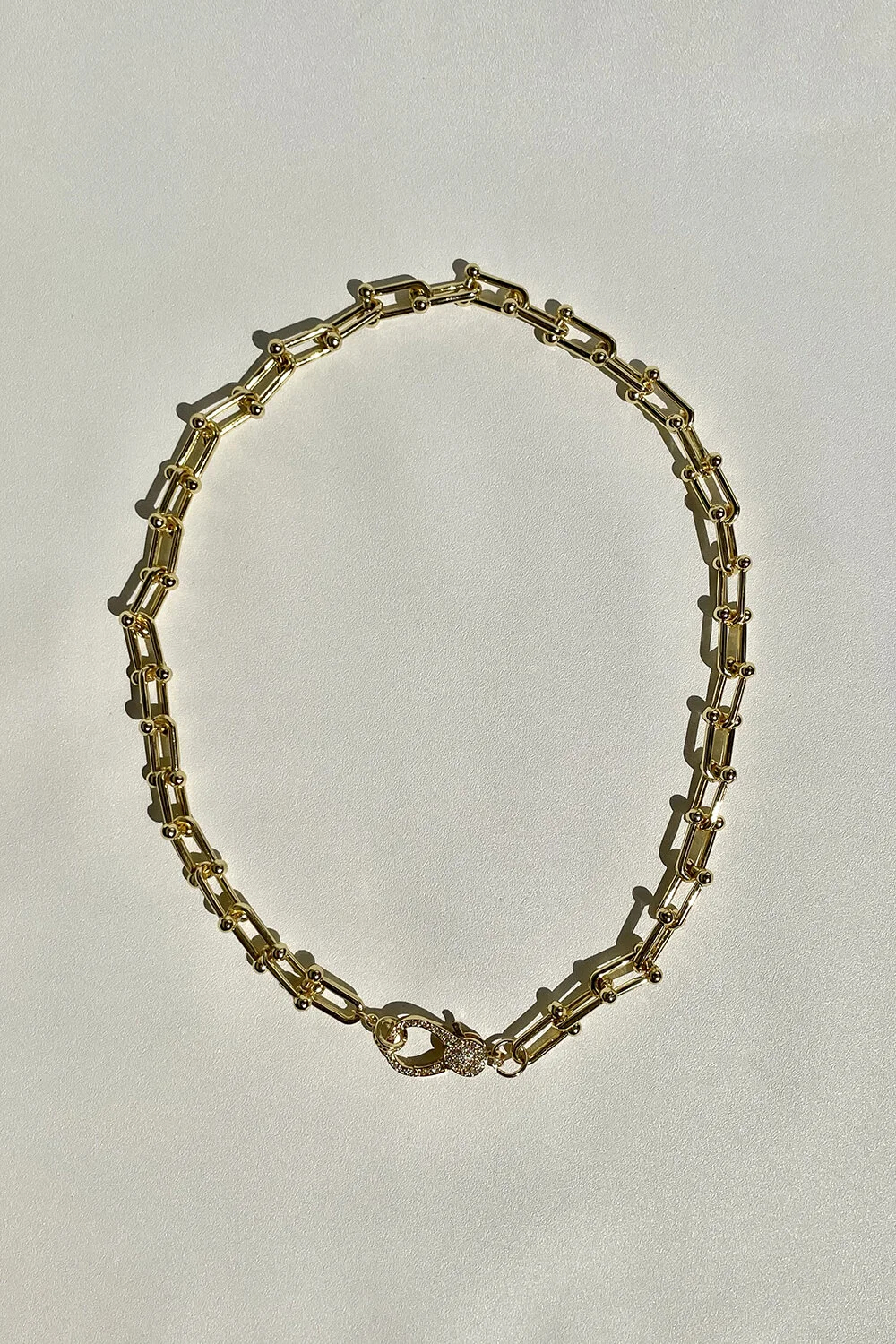 IMWIM Link Necklace With Crystal