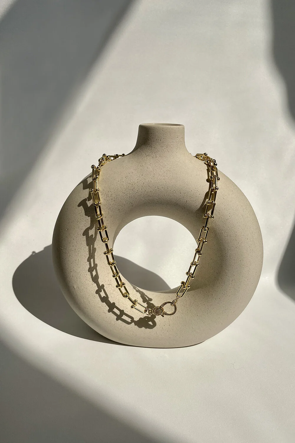 IMWIM Link Necklace With Crystal