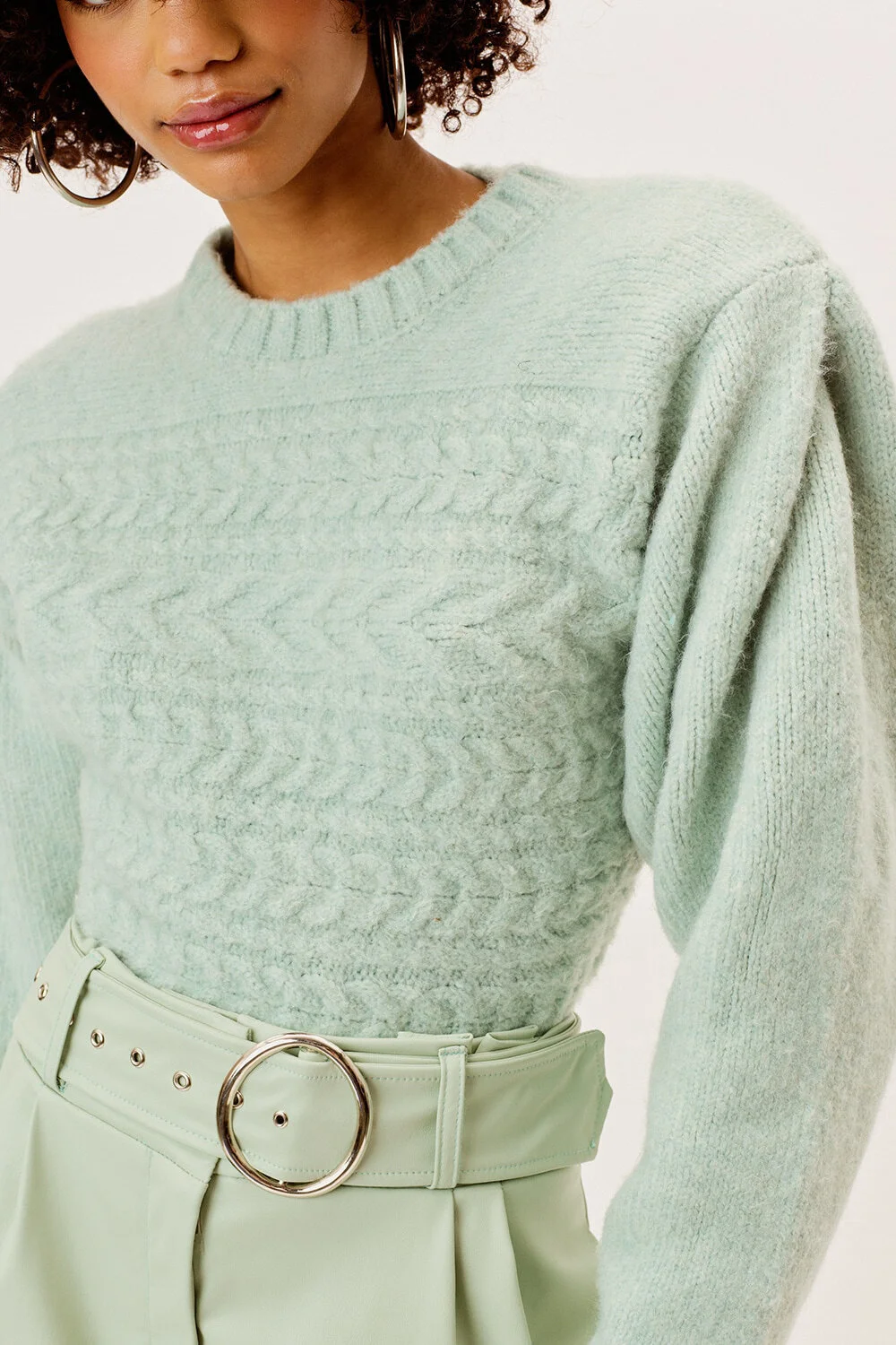 shoulder pad sweater