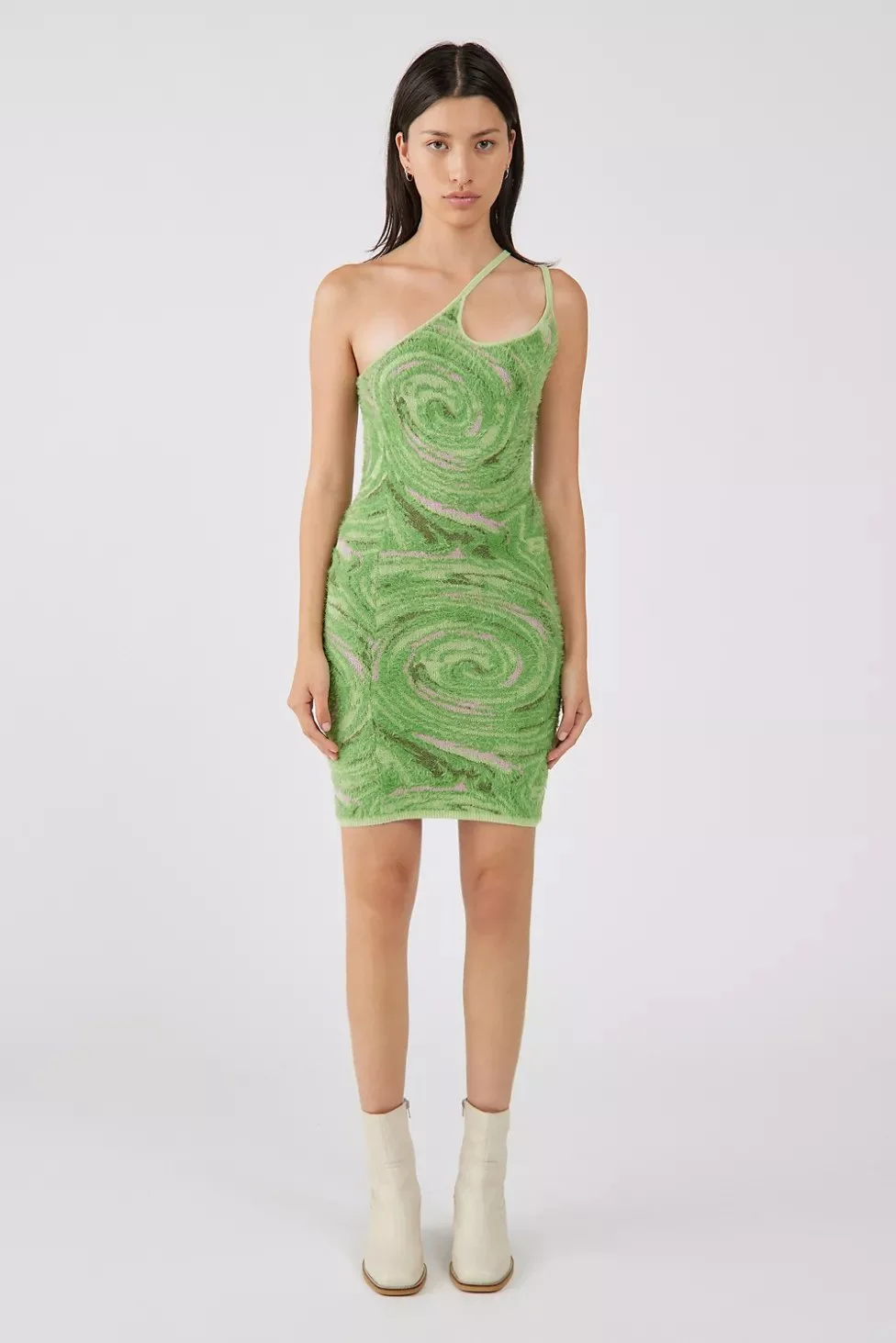 green emerald velvet dress Lakeside Hockney Dress – Prism Boutique main image 1
