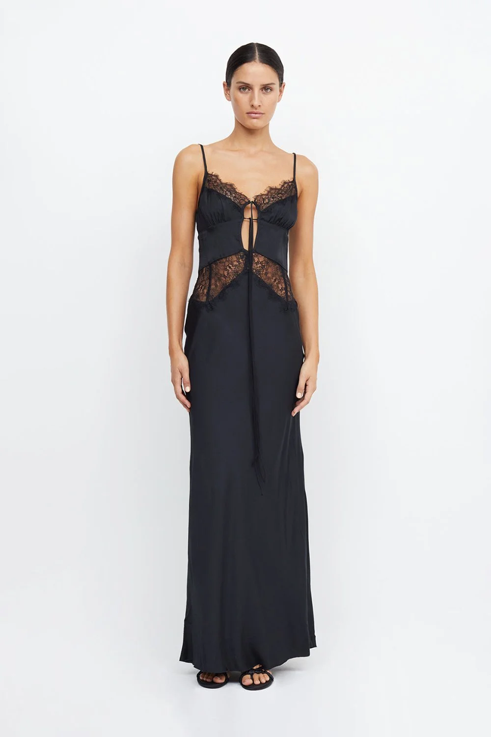 Bec Bridge Long Black Lace Maxi Dress BEC BRIDGE Nora Long Sleeve Cutout Lace Maxi Dress Bec Bridge Long Black Lace Maxi Dress BEC BRIDGE Nora Long Sleeve Cutout Lace Maxi Dress