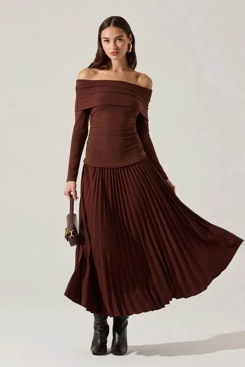 striped navy blue and white dress Serafina Striped Maxi Dress