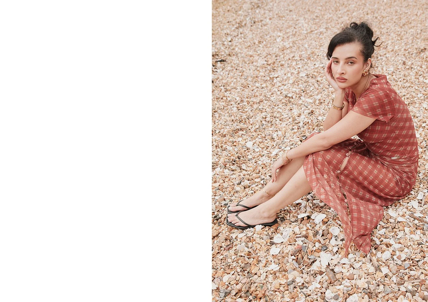 House of Sunny Retro Check Mesh Skirt