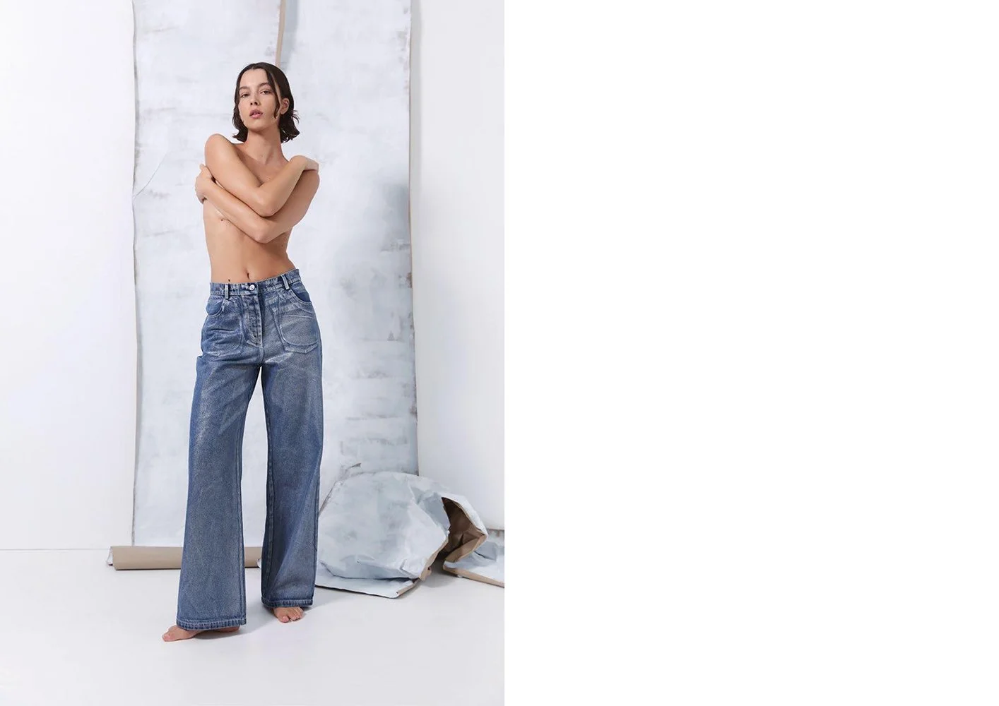 Significant Other Sabrina Metallic Jean