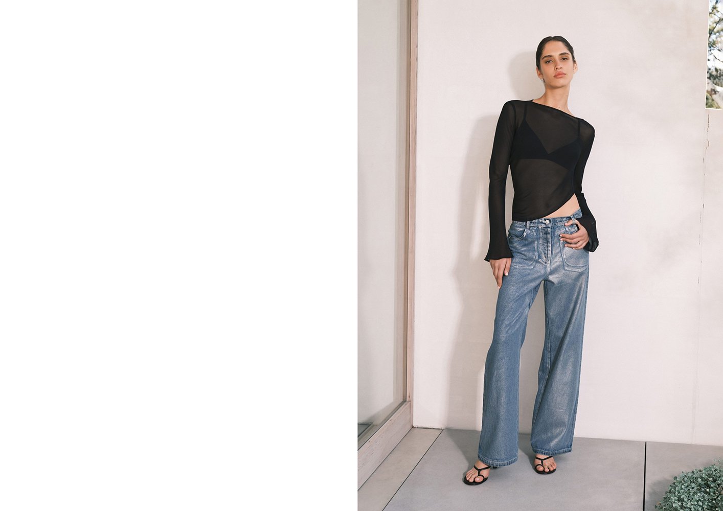 Significant Other Sabrina Metallic Jean