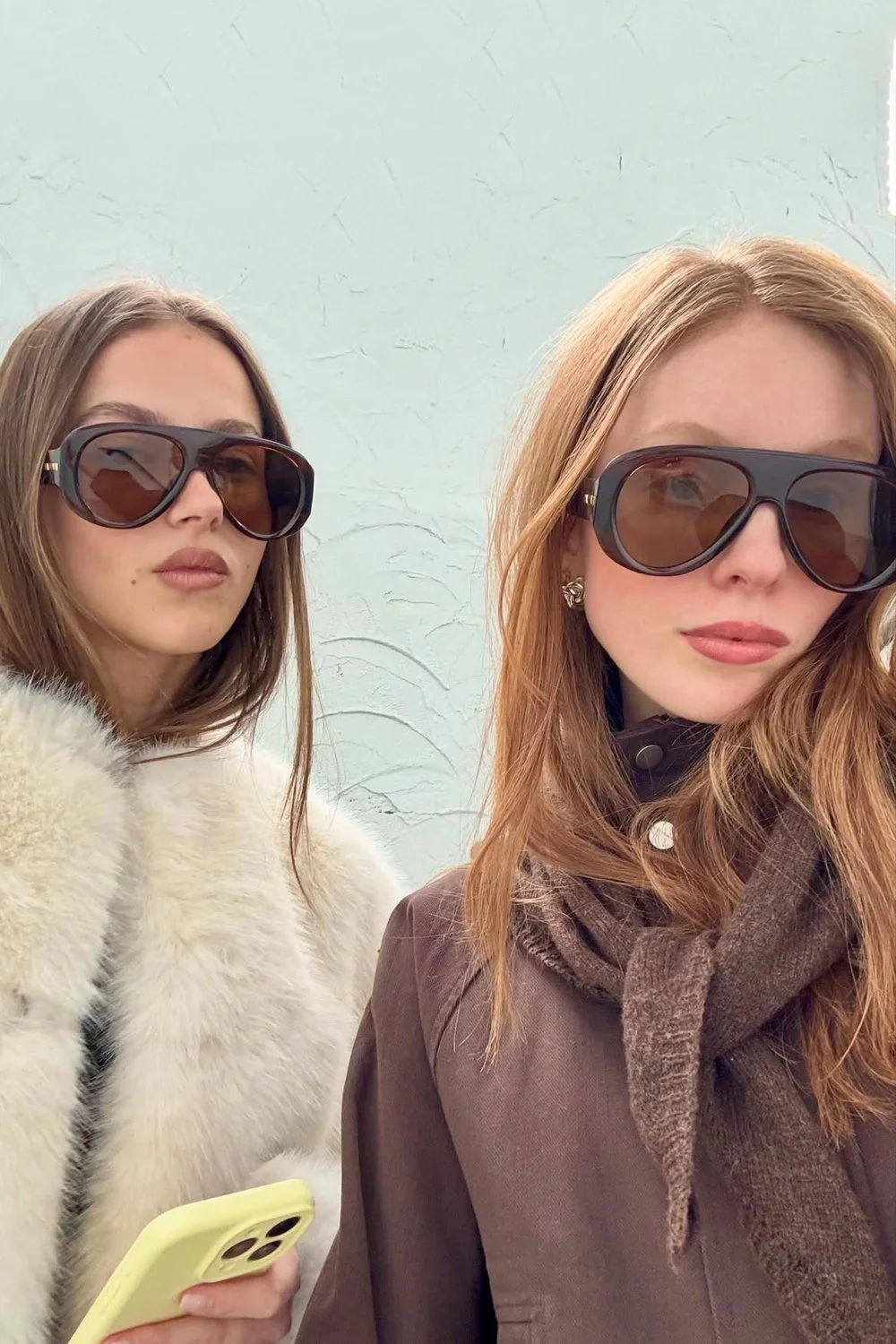 @florencesgn + @galia_luxia in Le Specs Dream Boat Sunglasses - Cocoa