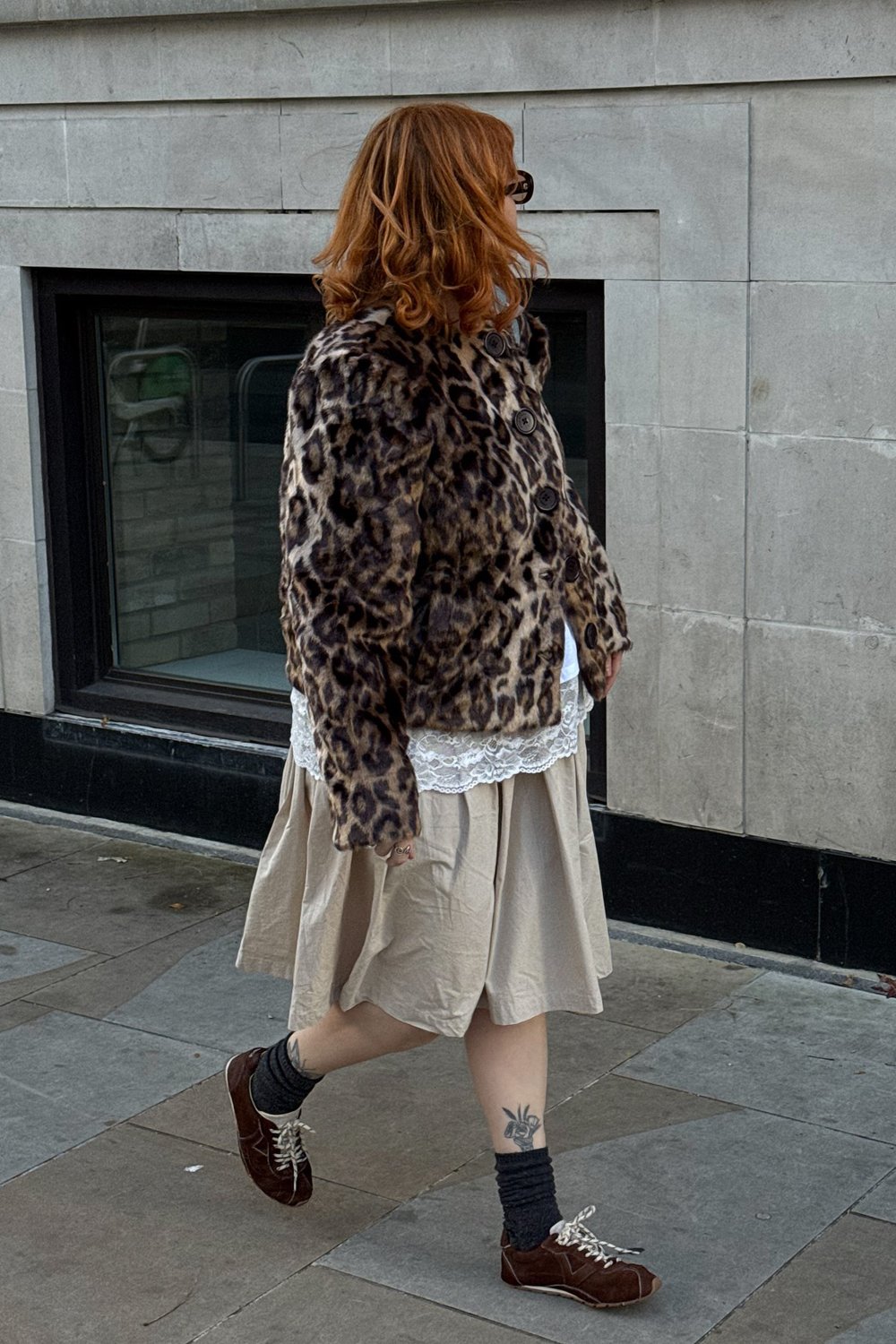 @lucyroseford in House of Sunny Collarless Leopard Jacket