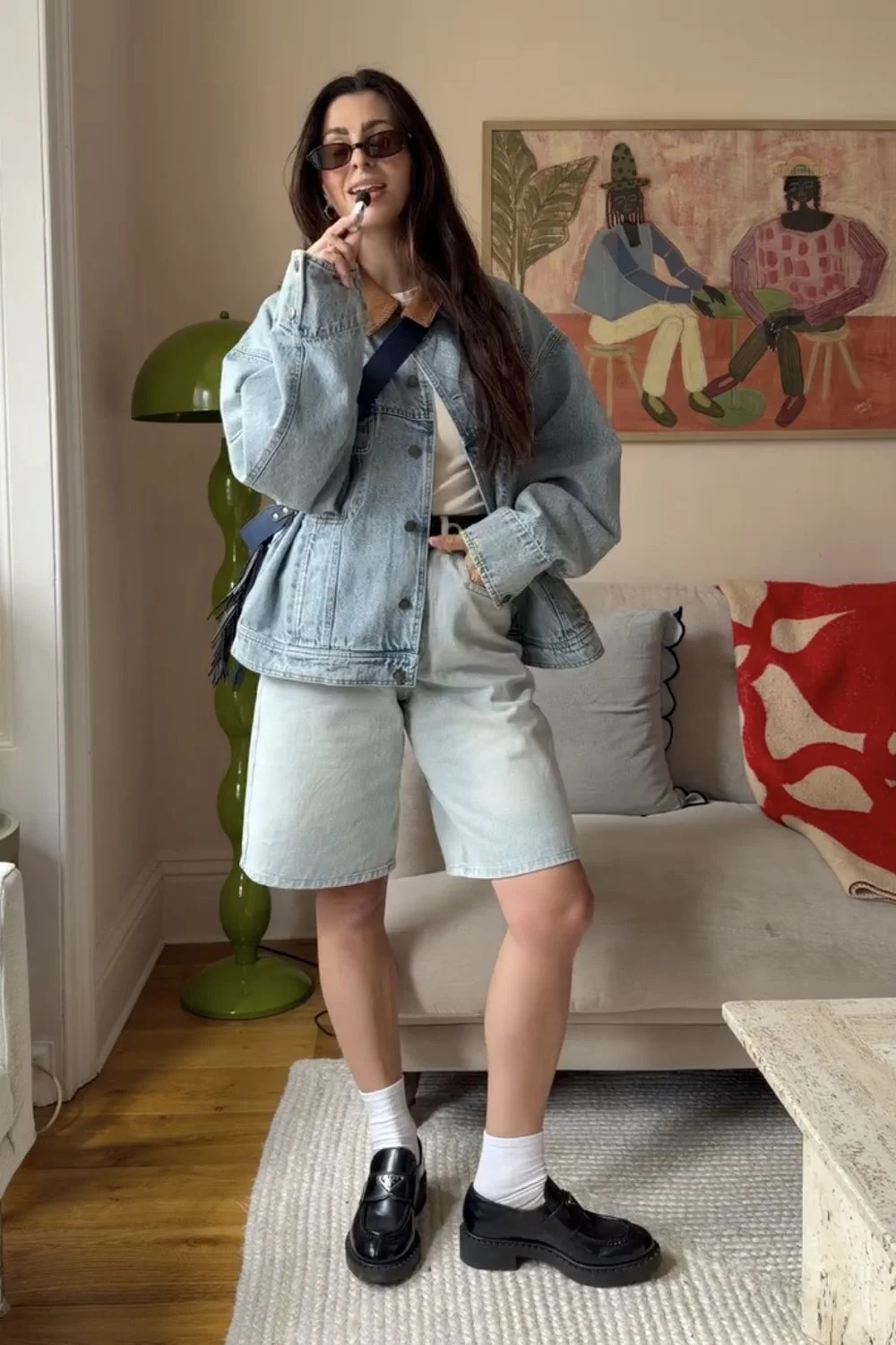 @franki.dammone in House of Sunny Sundown Denim Shorts