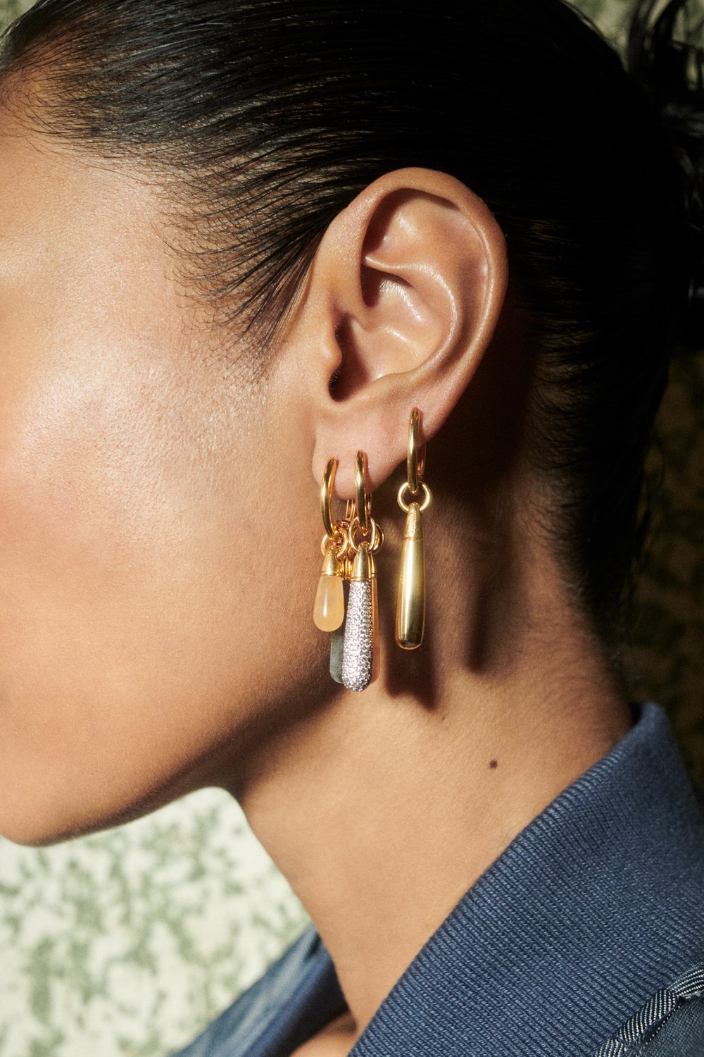 PDPAOLA Pavé Large Drop Pendant