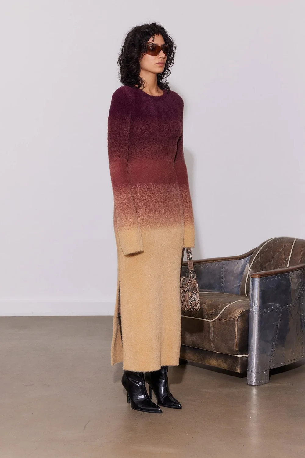 SAEMDI Gradient Knit Dress