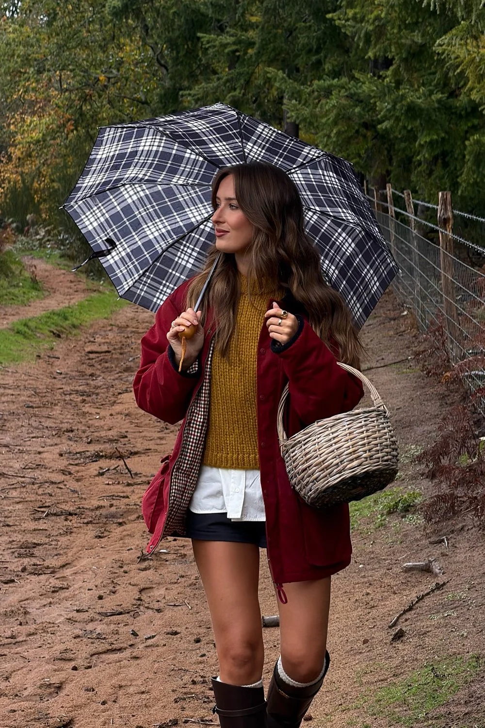 @keziacook in House of Sunny The Waxed Rain Jacket