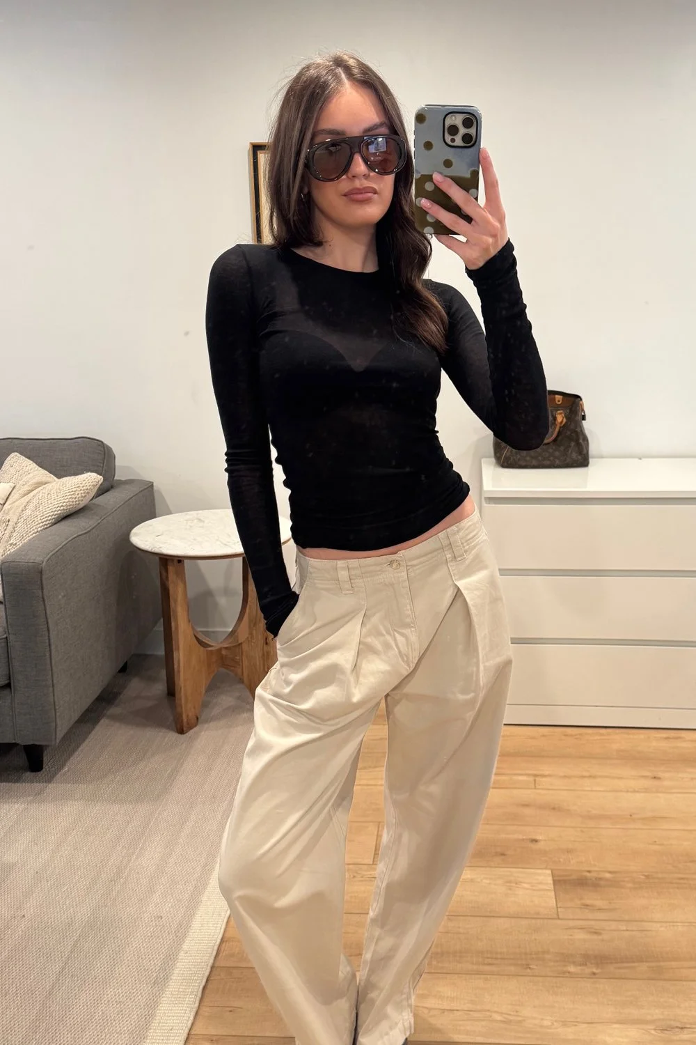 @parisbechthold in Le Specs Dream Boat Sunglasses - Cocoa