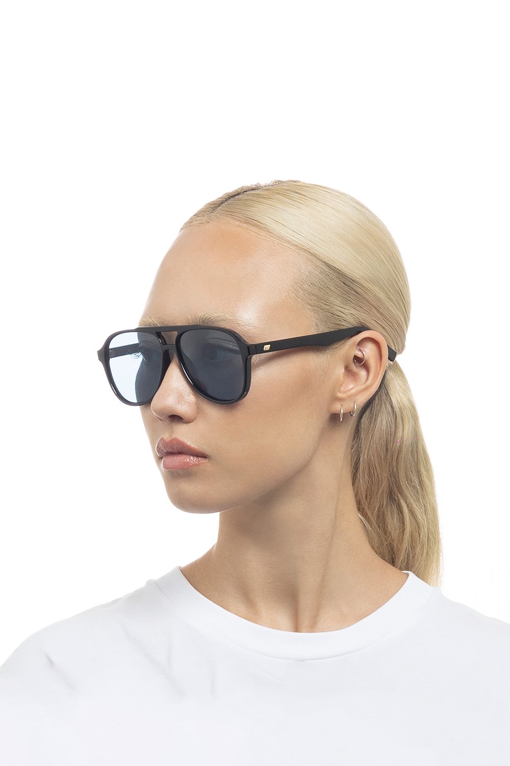 Le Specs Tragic Magic Sunglasses - Black - Navy Mono