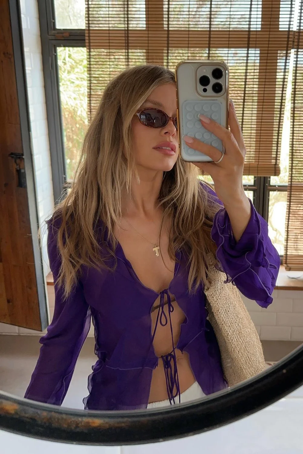 @josefinevogt in Le Specs Work It Sunglasses - Dark Tort