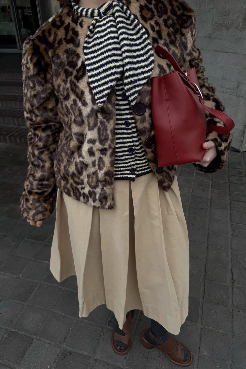 @lucyroseford in House of Sunny Collarless Leopard Jacket