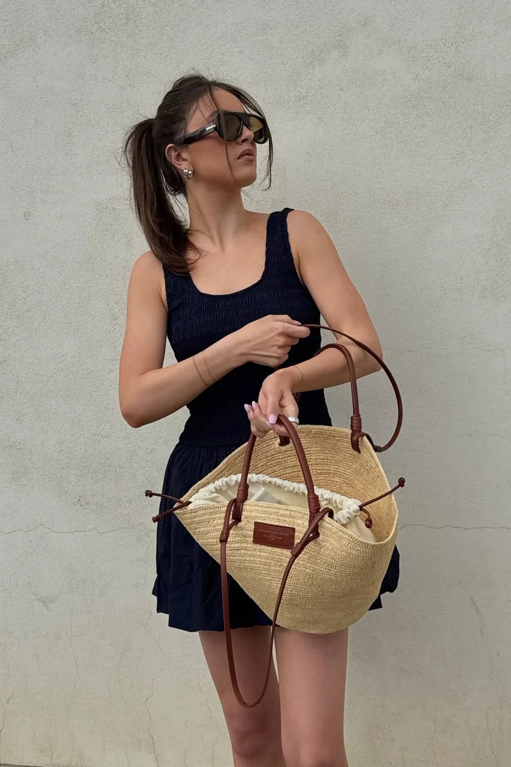 @parisbechthold in Le Specs Dream Boat Sunglasses - Cocoa