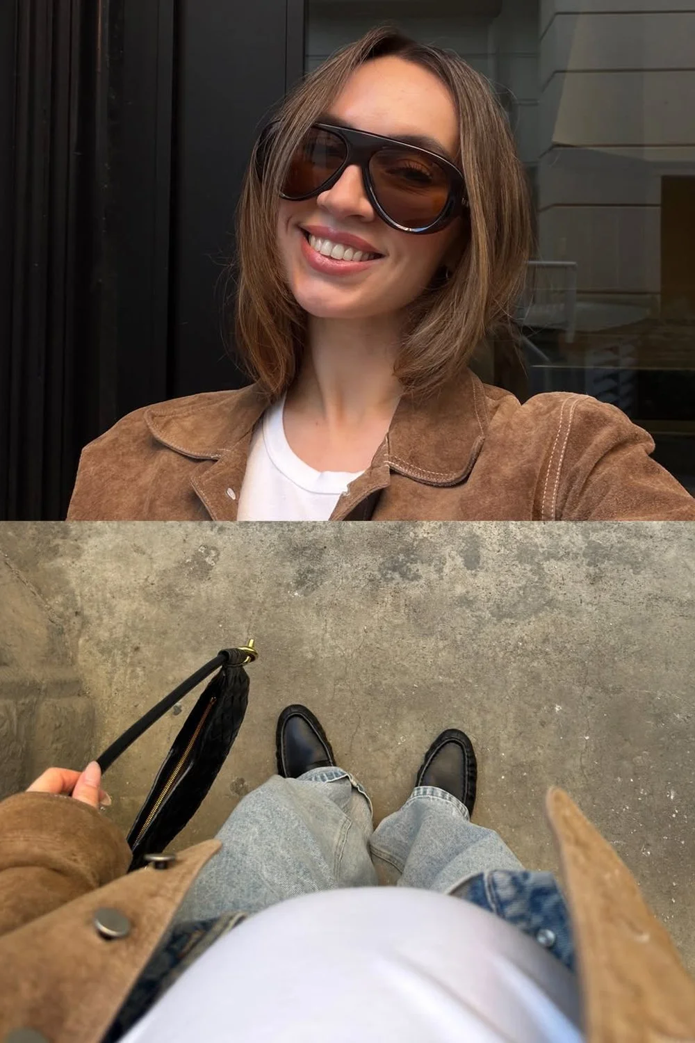 @jessicaluxe in Le Specs Dream Boat Sunglasses - Cocoa