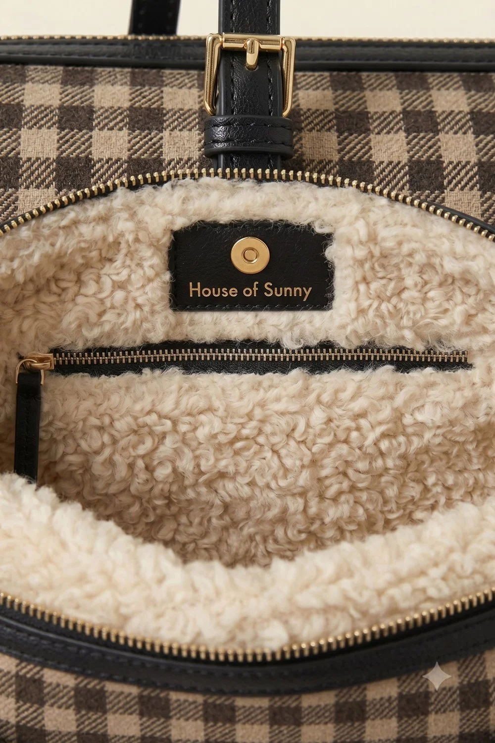 House of Sunny The Shirley Bag - Multi Check