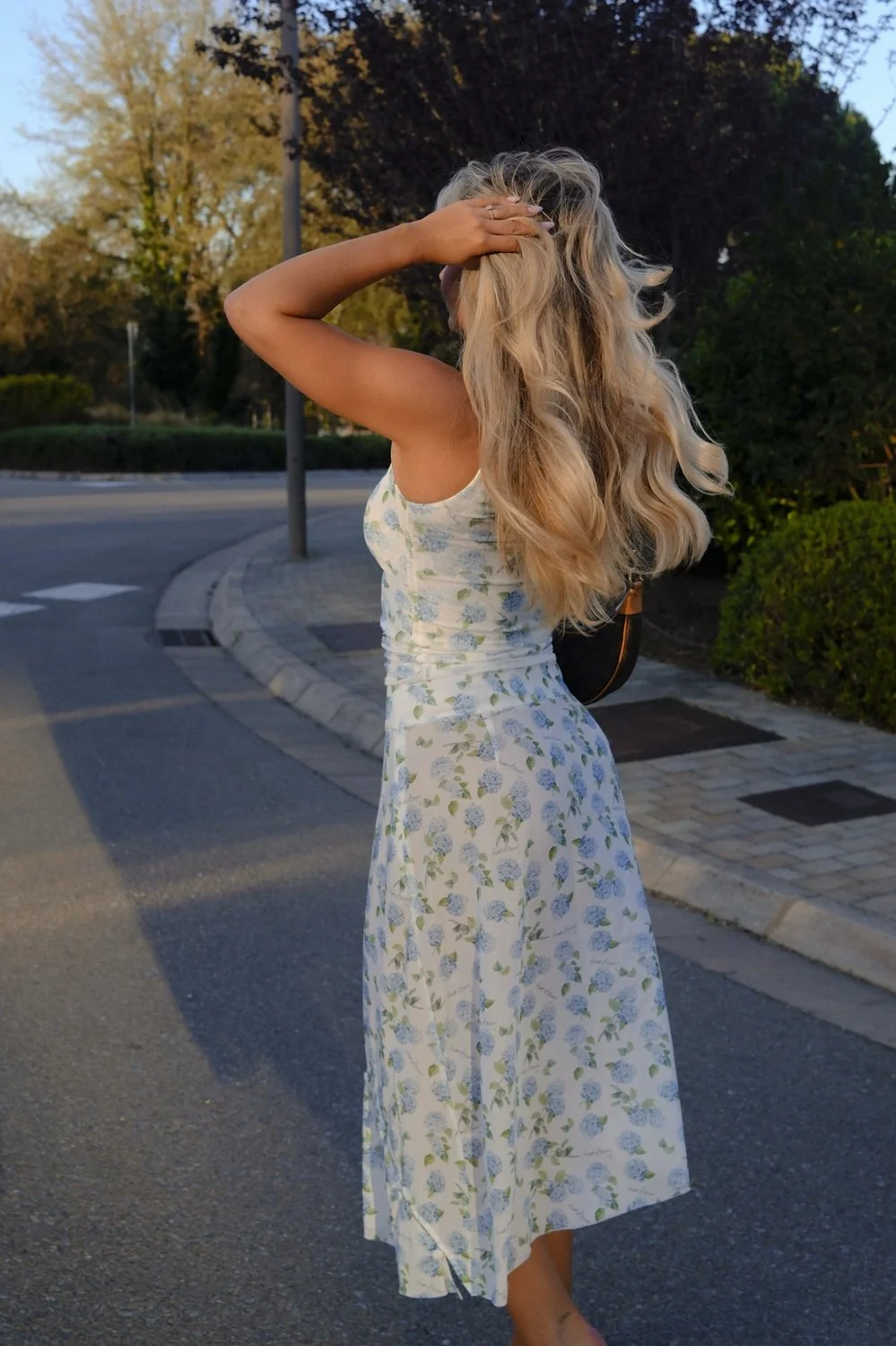 @sunnevaeinarss in House of Sunny Hydrangea Double Layer Mesh Top