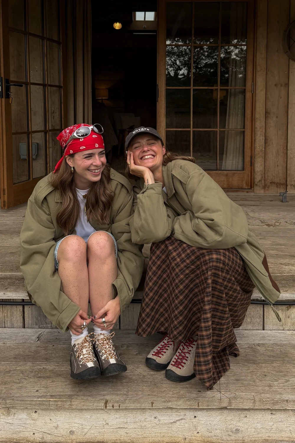@iamcharlotteolivia & @immillieholmes in House of Sunny MA1 Cruise Jacket