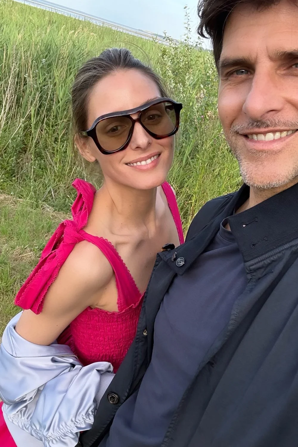 Olivia Palermo in Le Specs Drizzle Sunglasses