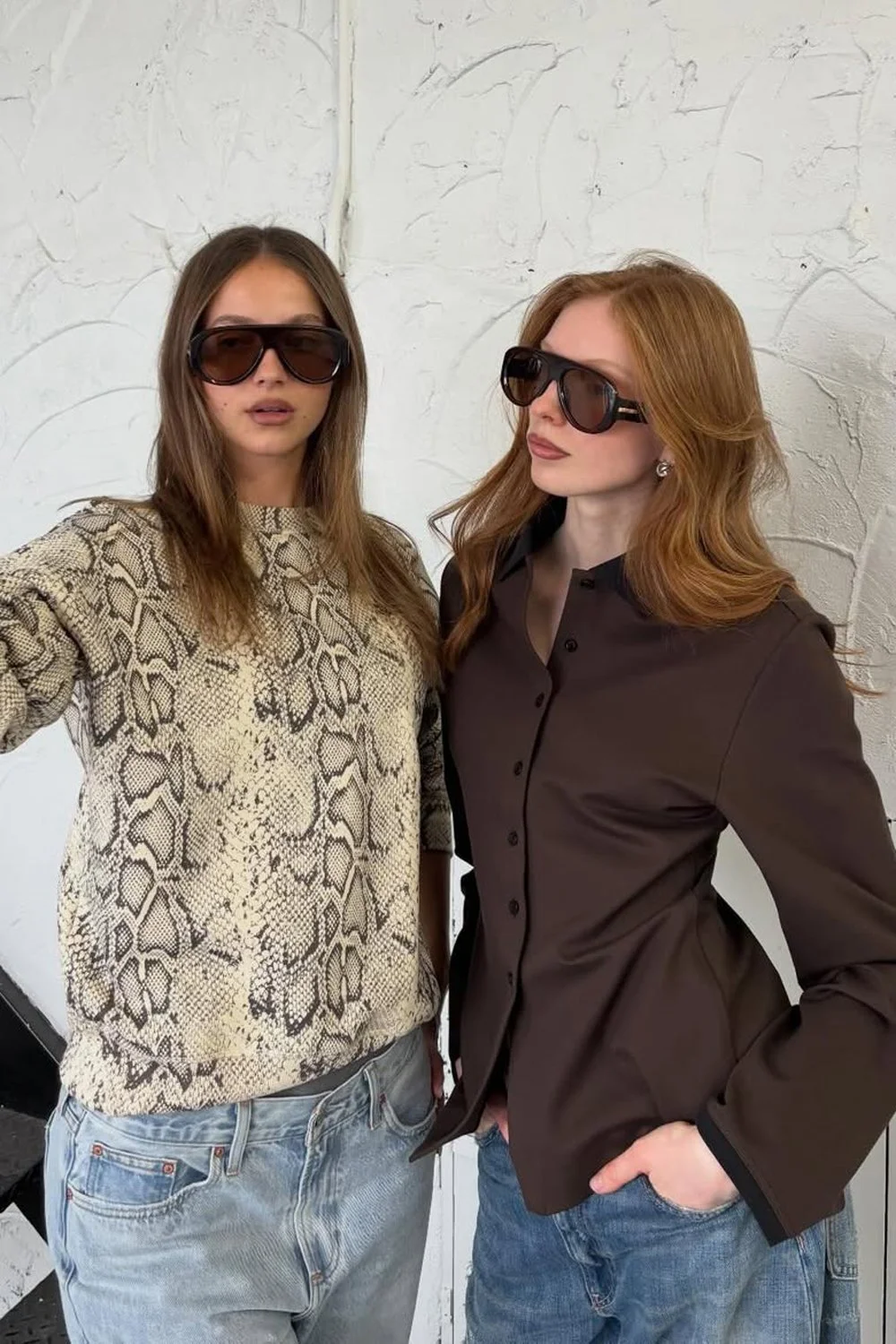@florencesgn + @galia_luxia in Le Specs Dream Boat Sunglasses - Cocoa
