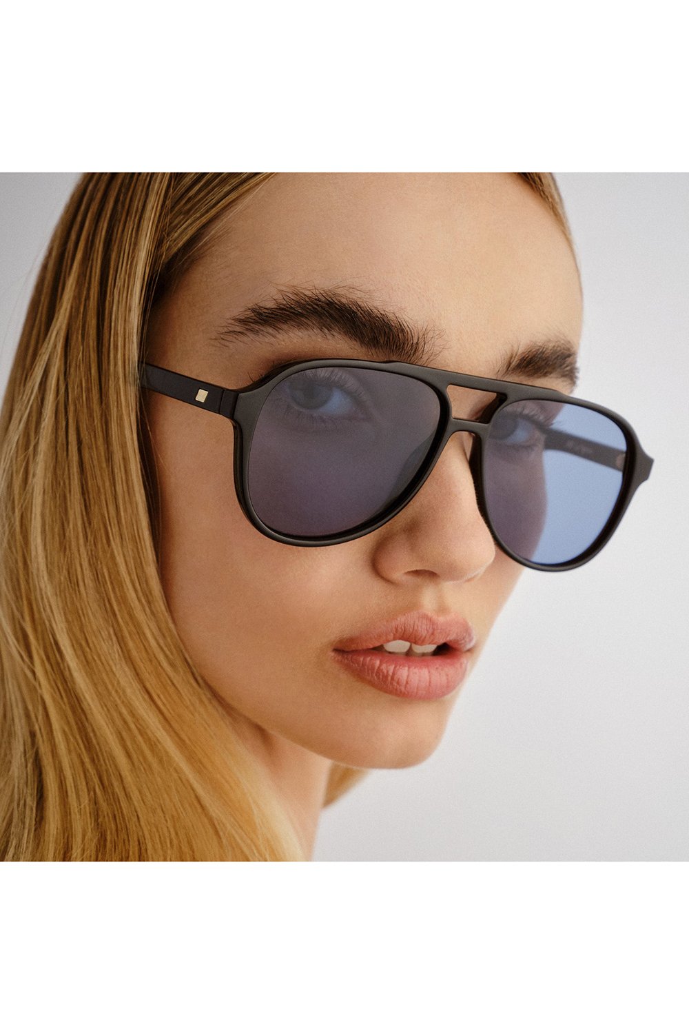 Le Specs Tragic Magic Sunglasses - Black - Navy Mono