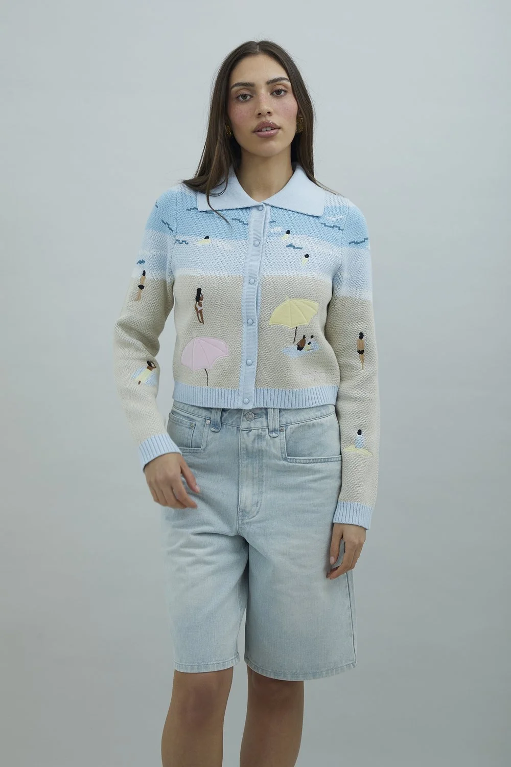 House of Sunny Sundown Denim Shorts