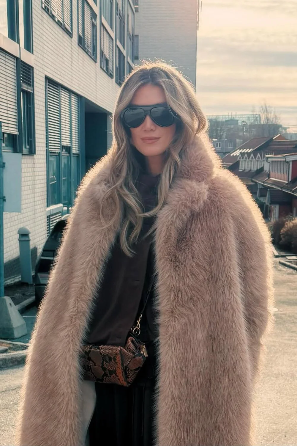 @deltagoodrem in Le Specs Dream Boat Sunglasses - Black - Khaki Mono Polarized