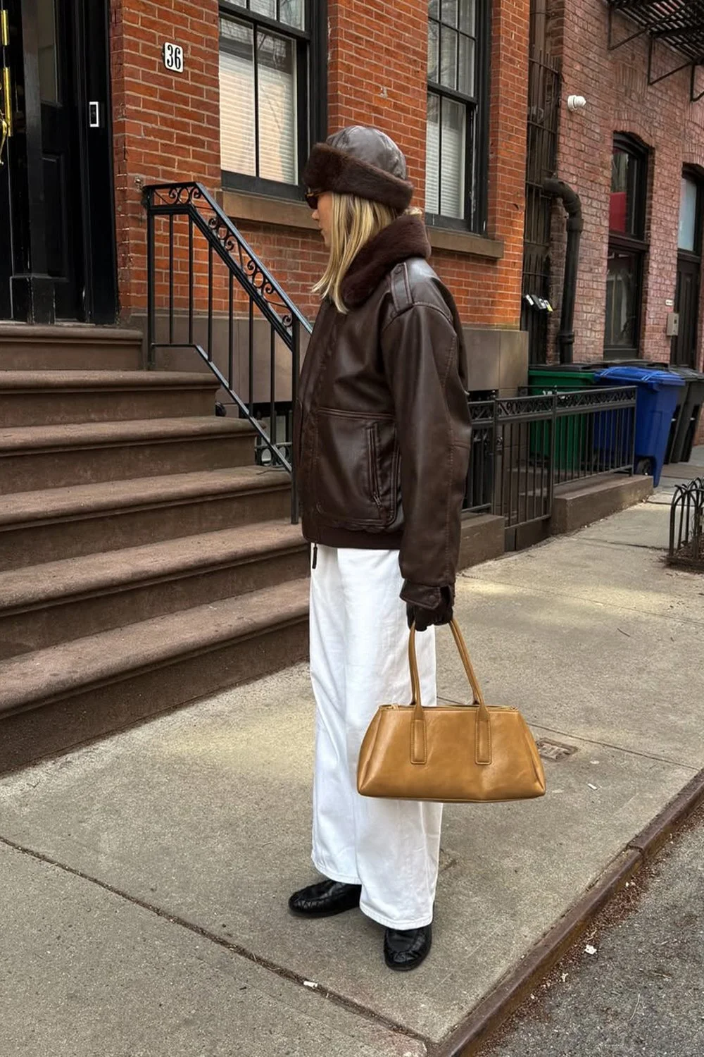 @hopemarsh in House of Sunny Cruise Flight Jacket - Brown