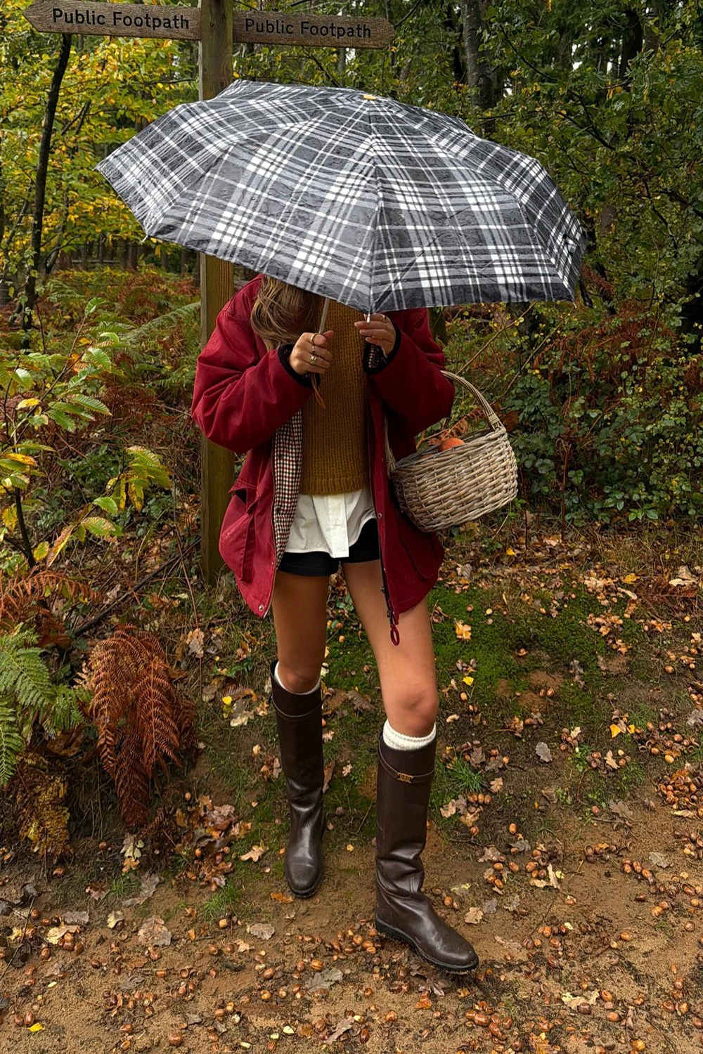 @keziacook in House of Sunny The Waxed Rain Jacket