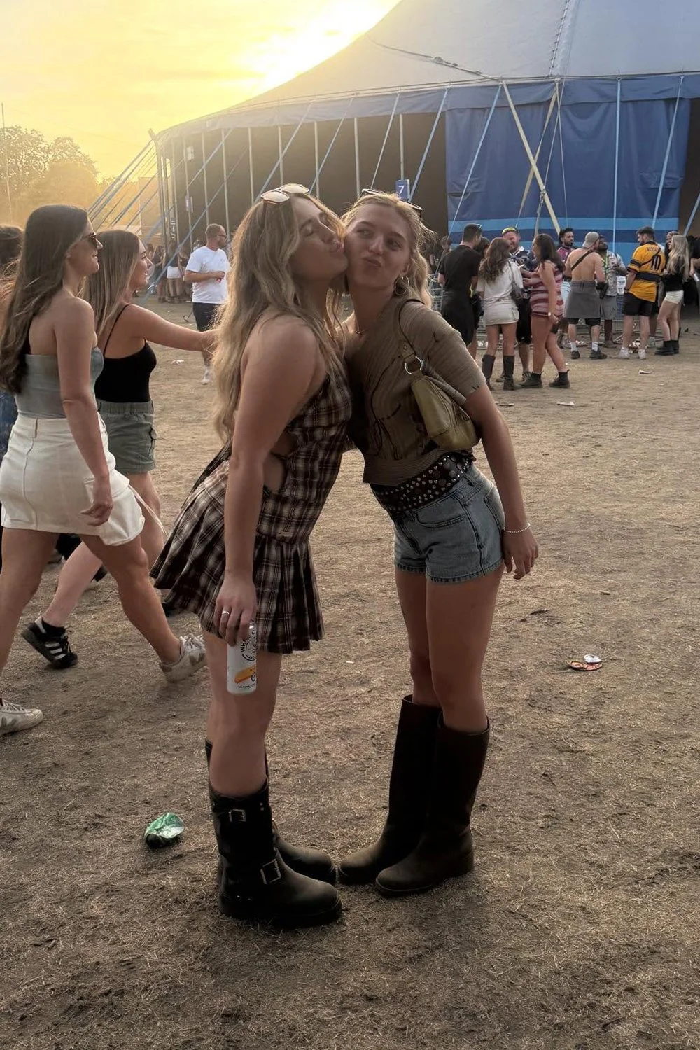 @cecilemakinson in House of Sunny The Hoxton Check Dress