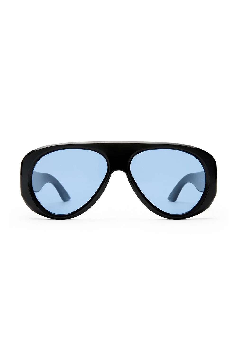 Le Specs Dream Boat Sunglasses - Black - Blue Mono