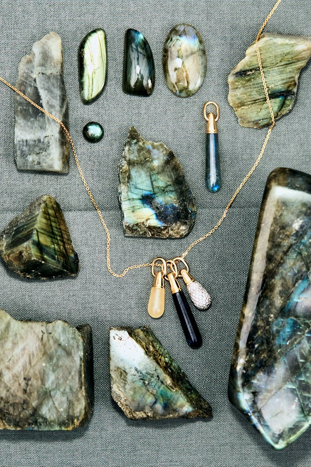 PDPAOLA Pavé Drop Pendant