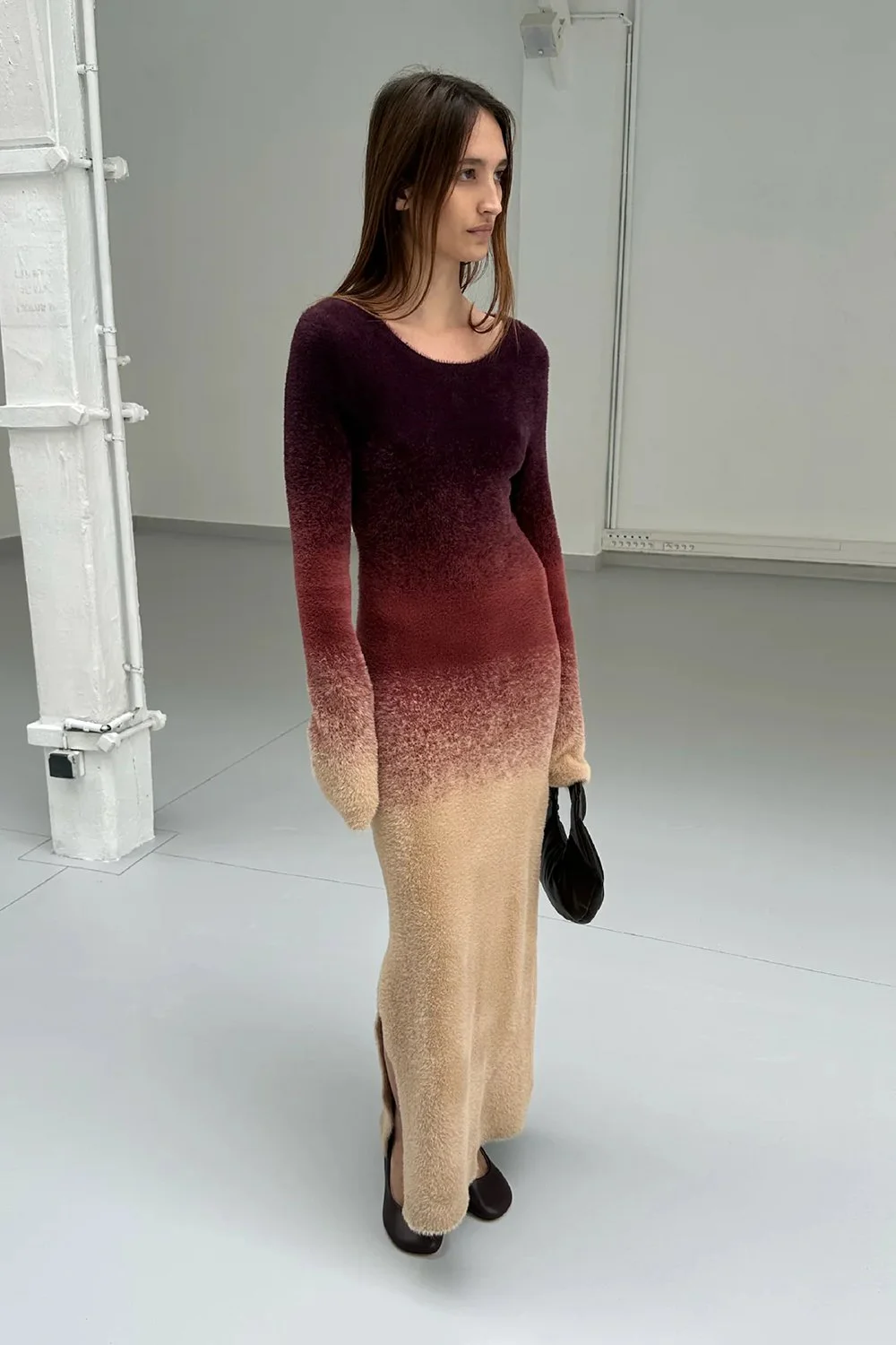 SAEMDI Gradient Knit Dress