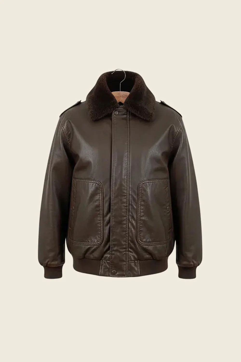 House of Sunny Cruise Flight Jacket - Brown