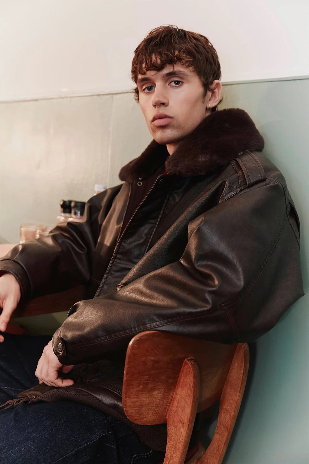 House of Sunny Cruise Flight Jacket - Brown
