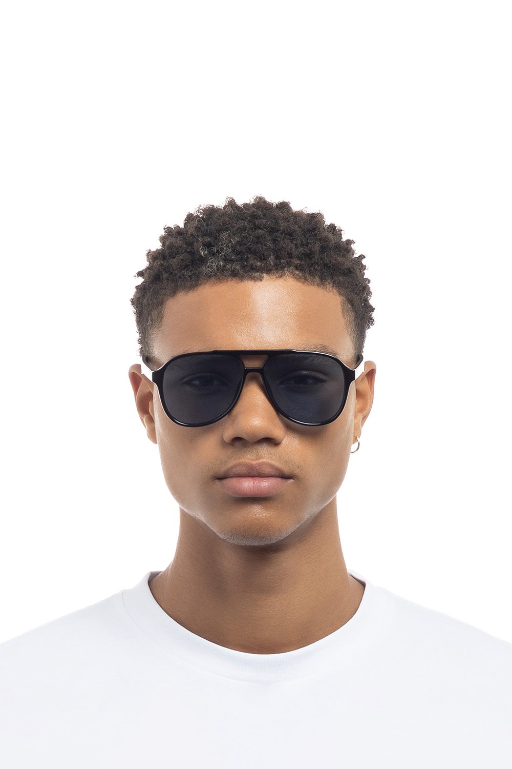 Le Specs Tragic Magic Sunglasses - Black - Navy Mono