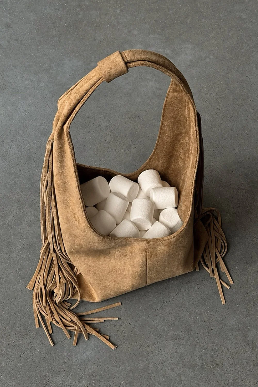 House of Sunny Tassel Sling Bag - Tan