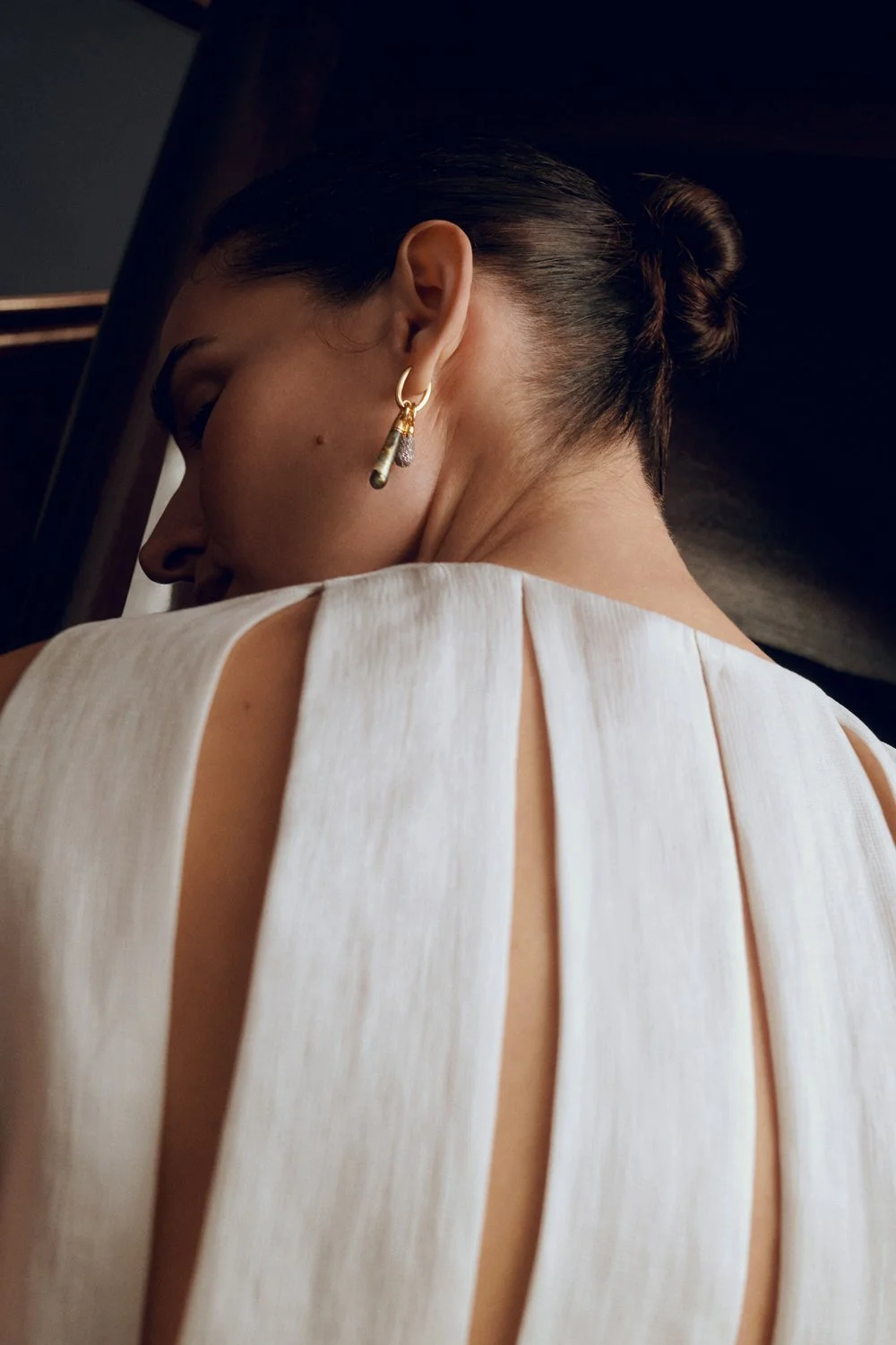 PDPAOLA Pavé Drop Pendant