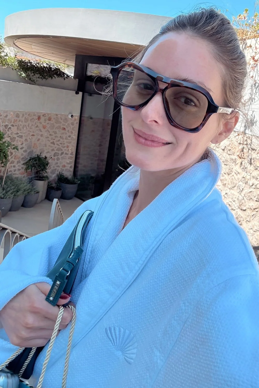 Olivia Palermo in Le Specs Drizzle Sunglasses