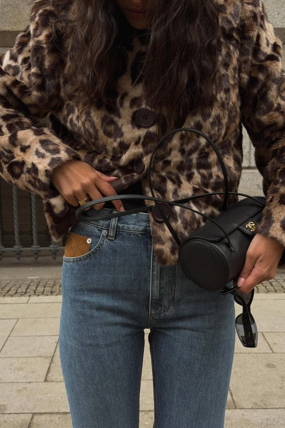 @jessideoliveira in House of Sunny Collarless Leopard Jacket