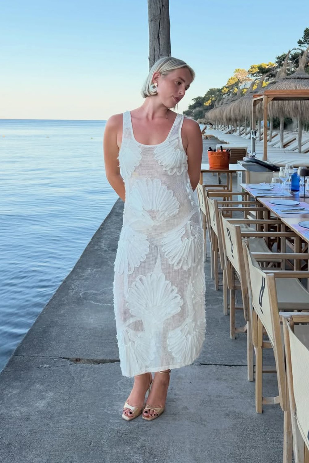 @frankiethevideographer in House of Sunny Seashells Appliqué Dress