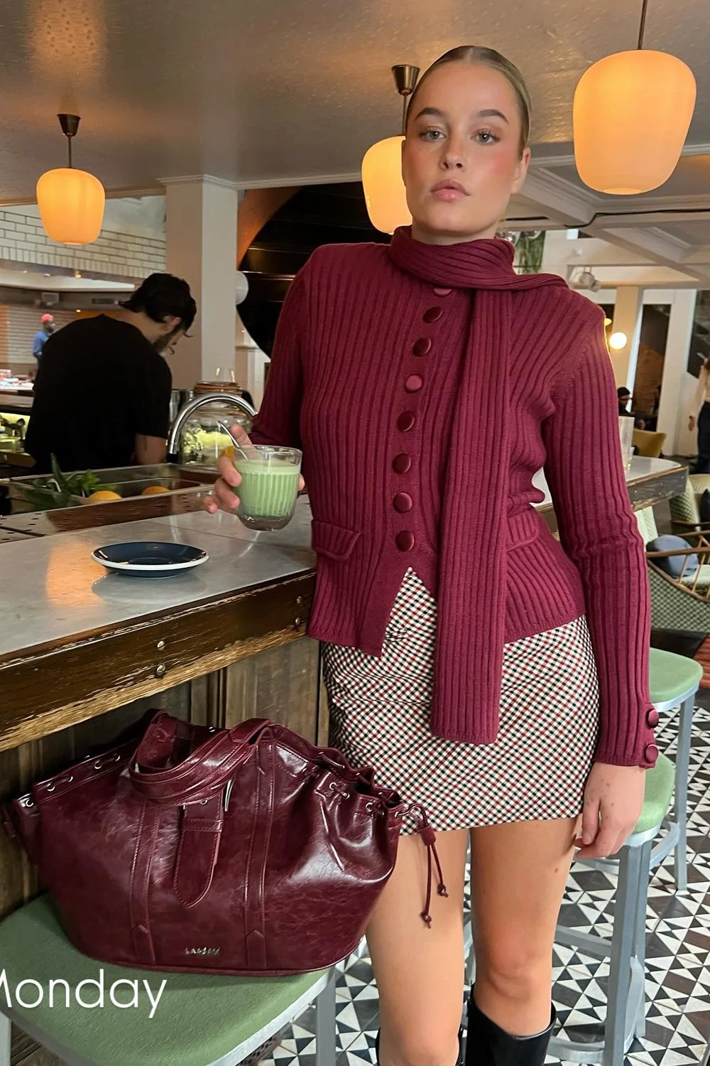 House of Sunny Power Peggy - Burgundy